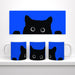 20oz Jumbo Mug - Kitty Bright Blue - Print On It