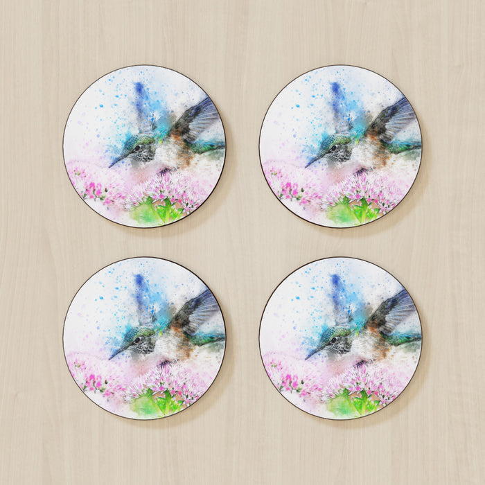 Coasters - Watercolour Hummingbird - printonitshop