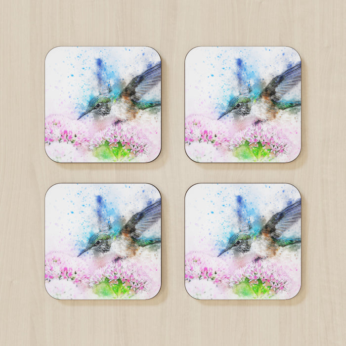 Coasters - Watercolour Hummingbird - printonitshop