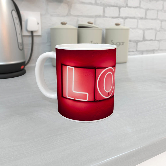 20oz Jumbo Mug - Neon Love - Print On It