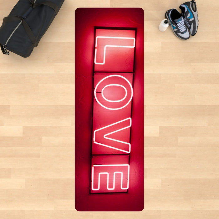 Yoga Mat - Neon Love - Print On It