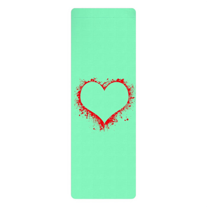 Yoga Mat - Heart Splat - Zest - Print On It