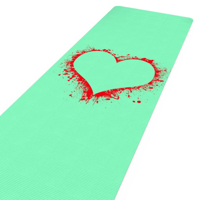 Yoga Mat - Heart Splat - Zest - Print On It