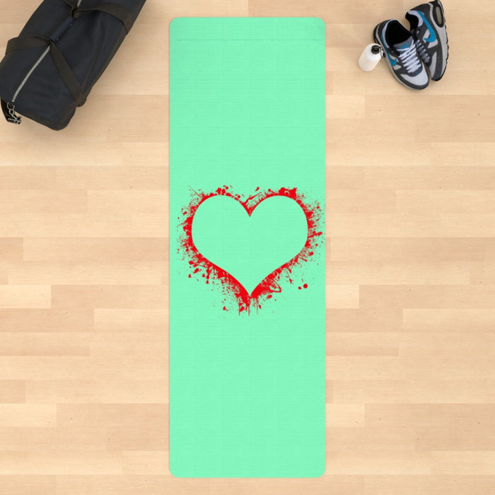 Yoga Mat - Heart Splat - Zest - Print On It