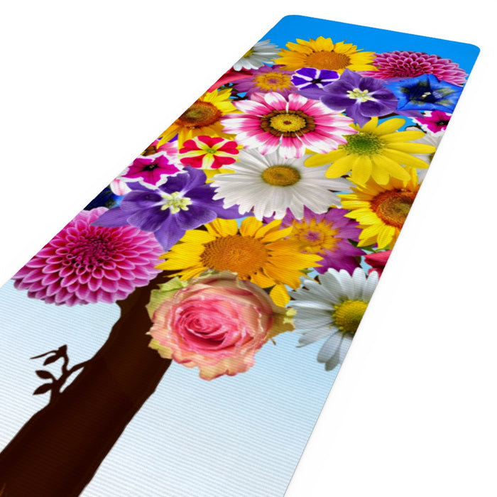 Yoga Mat - Flower Tree - Print On It