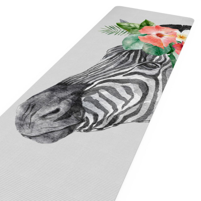 Yoga Mat - Floral Zebra - Print On It