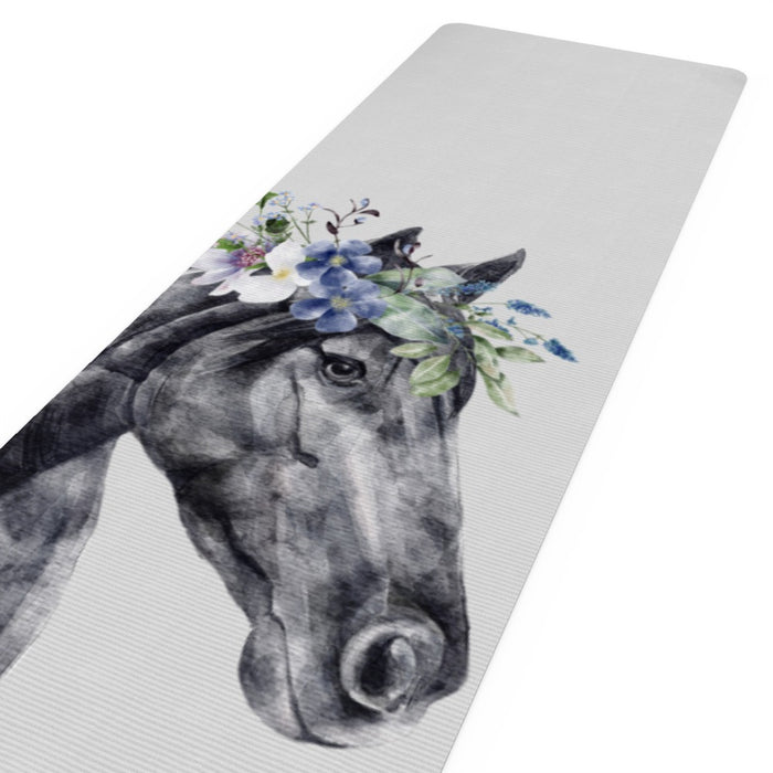 Yoga Mat - Floral Horse - Print On It