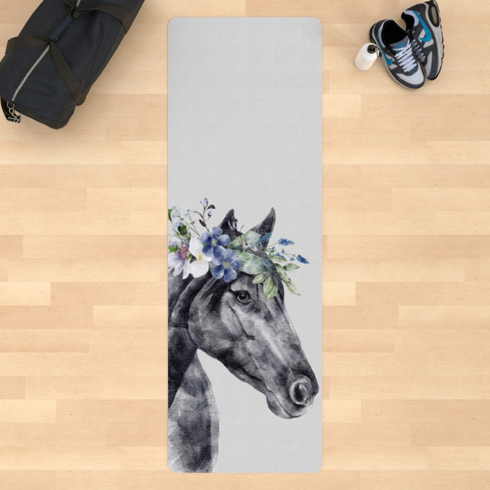 Yoga Mat - Floral Horse - Print On It