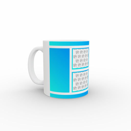 Personalised 11oz Ceramic Mug - Blue Hue - Print On It