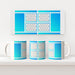 Personalised 11oz Ceramic Mug - Blue Hue - Print On It