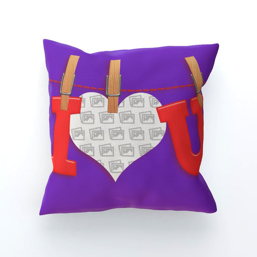 Personalised Cushion - I Love U - Print On It