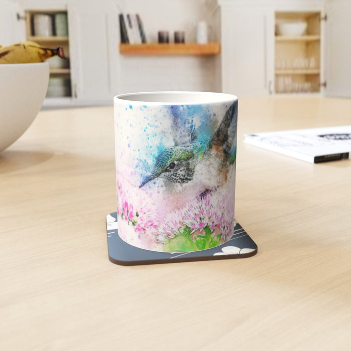 11oz Ceramic Mug - Watercolour Hummingbird - printonitshop