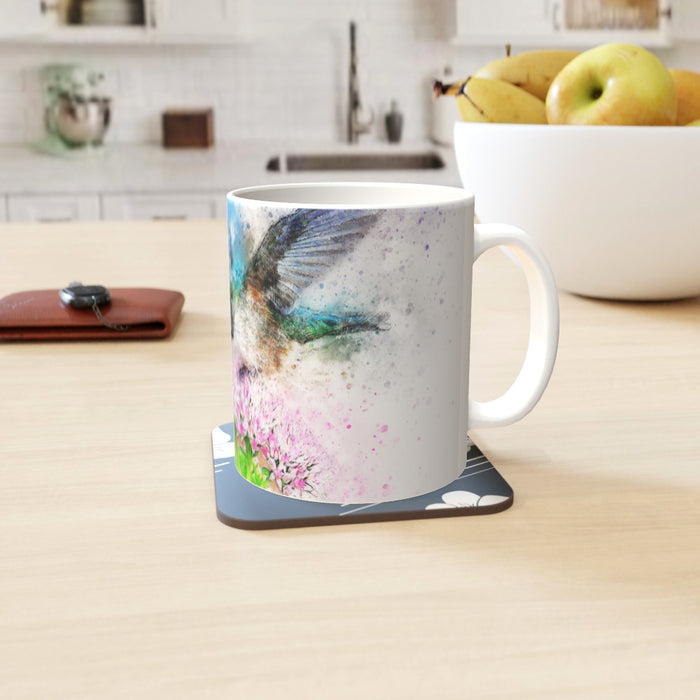 11oz Ceramic Mug - Watercolour Hummingbird - printonitshop