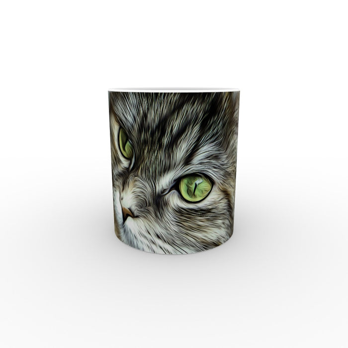 11oz Ceramic Mug - Digital Kitten - printonitshop