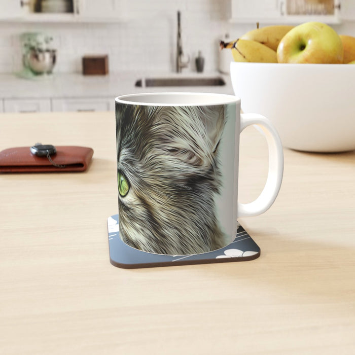 11oz Ceramic Mug - Digital Kitten - printonitshop