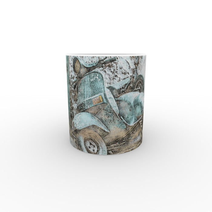 11oz Ceramic Mug - Classic Scooter - printonitshop