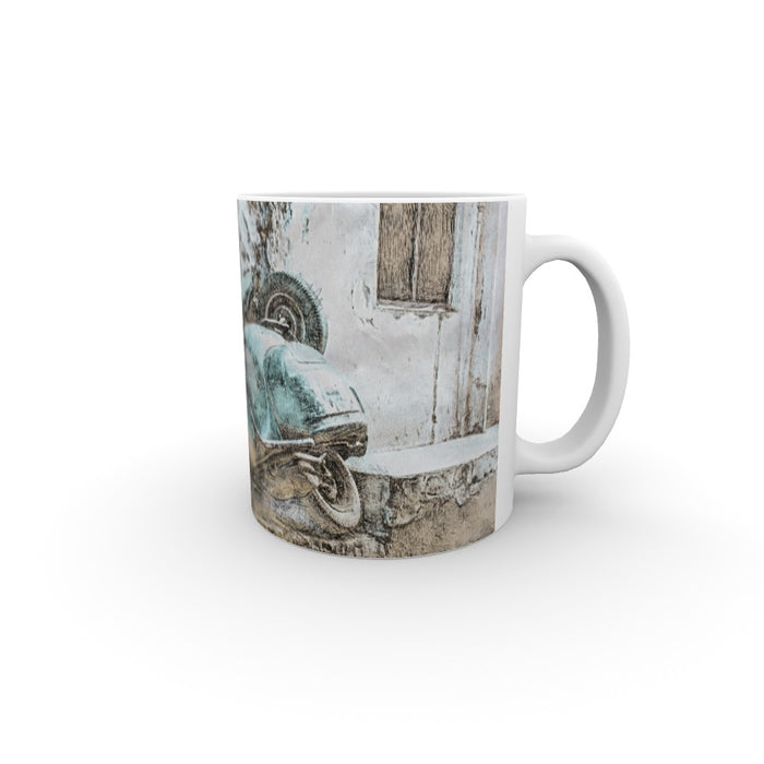 11oz Ceramic Mug - Classic Scooter - printonitshop