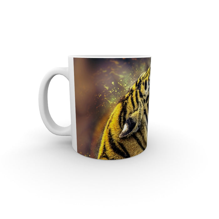 11oz Ceramic Mug - Digtial Tiger - printonitshop