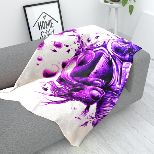 Blanket - Aqua Spaceman - printonitshop