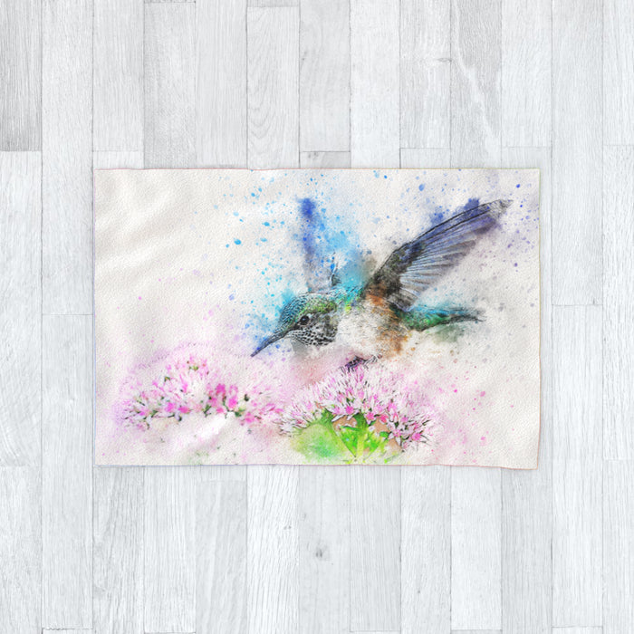 Blanket - Watercolour Hummingbird - printonitshop