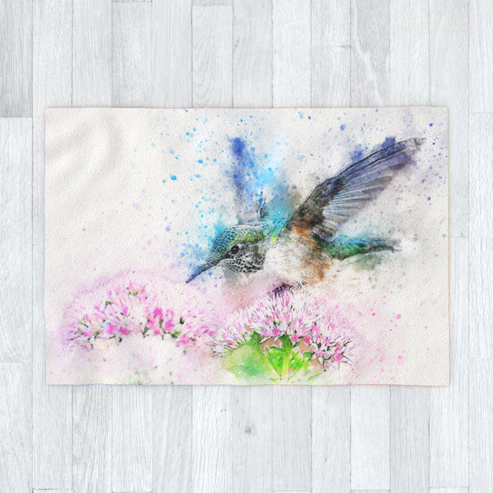 Blanket - Watercolour Hummingbird - printonitshop