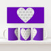 Personalised 11oz Ceramic Mug - Single Heart - Print On It