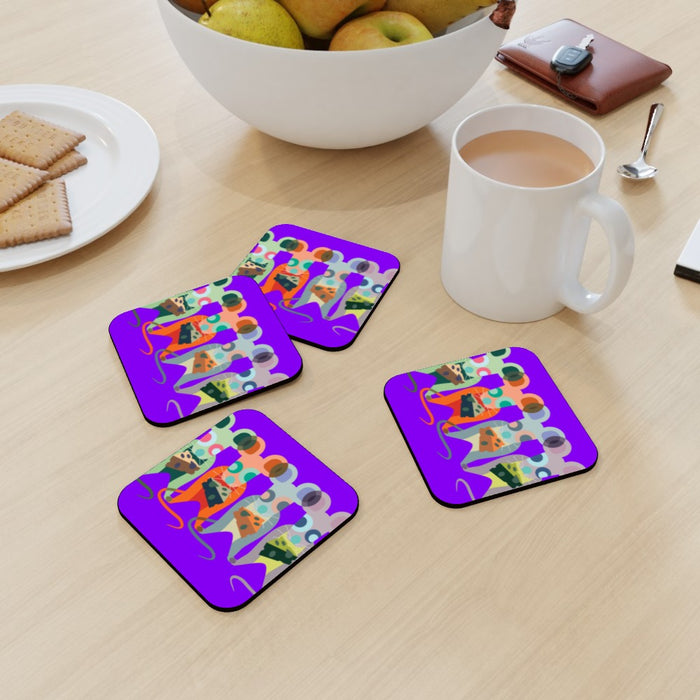 Coasters - Mice on Purple - printonitshop