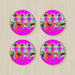 Coasters - Mice on Pink - printonitshop