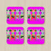 Coasters - Mice on Pink - printonitshop