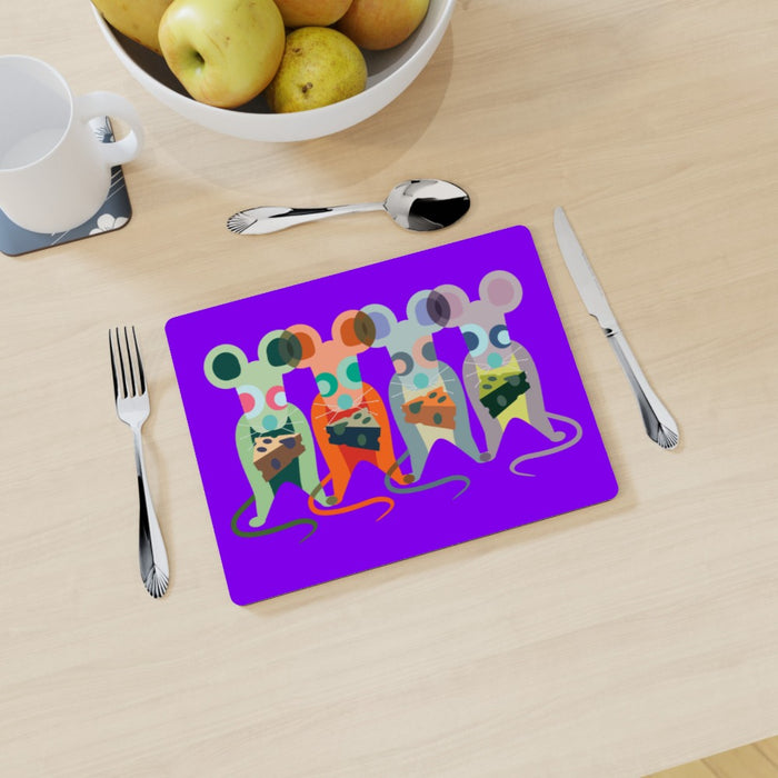 Placemat - Mice on Purple - printonitshop