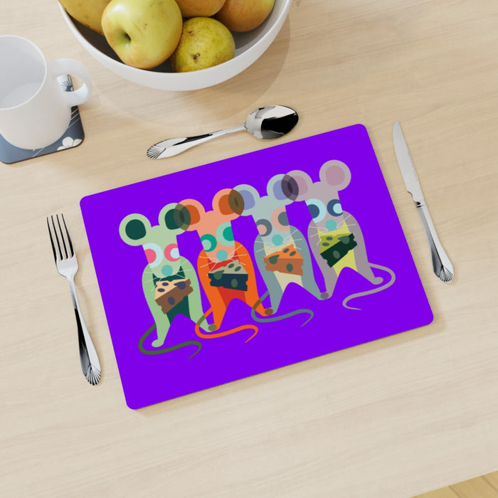 Placemat - Mice on Purple - printonitshop