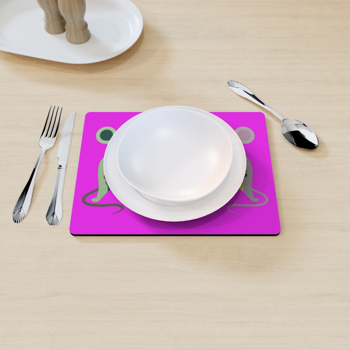 Placemat - Mice on Pink - printonitshop