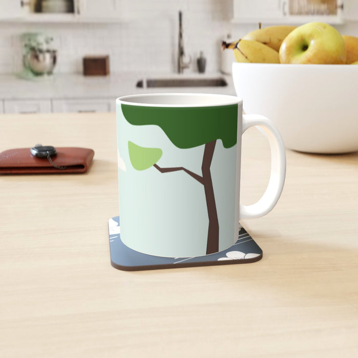 11oz Ceramic Mug - Giraffe and Tree - printonitshop