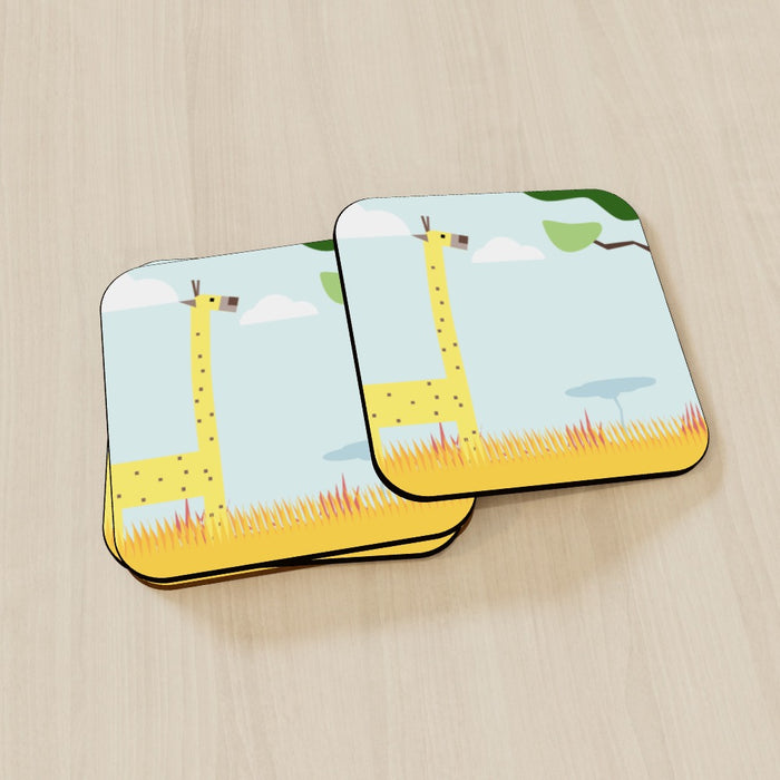 Coasters - Giraffe and Tree - printonitshop