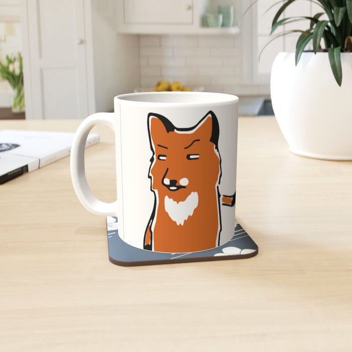 11oz Ceramic Mug - Fox and Chicken - printonitshop