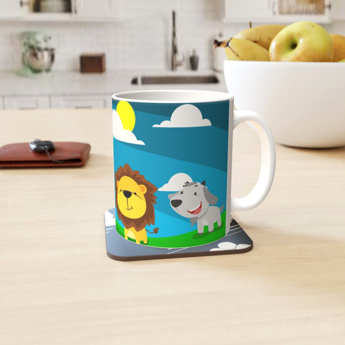 11oz Ceramic Mug - Animal Friends - printonitshop