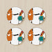 Coasters - Fox and Chicken - printonitshop