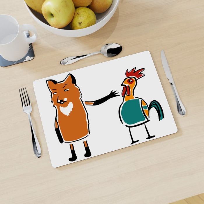 Placemat - Fox and Chicken - printonitshop