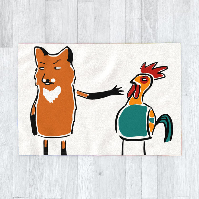 Blanket - Fox And Chicken - printonitshop