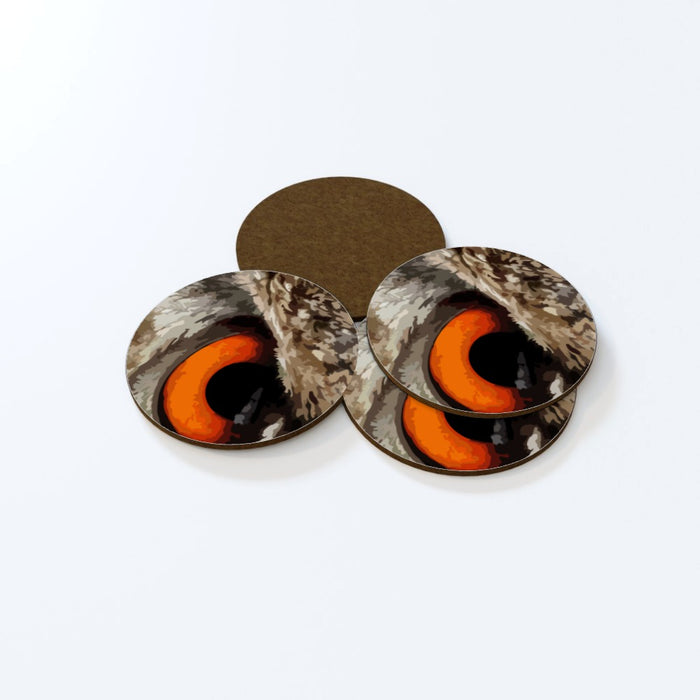 Coasters - Owl Eye - printonitshop