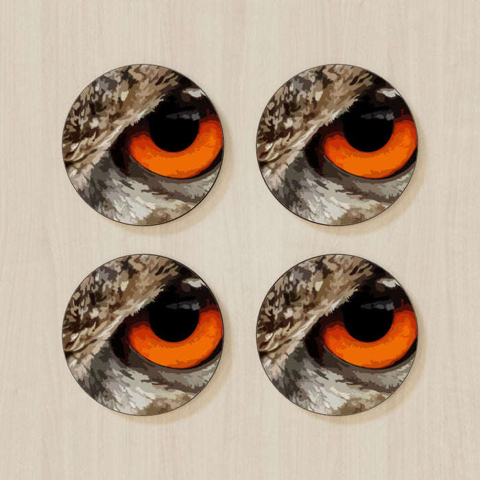 Coasters - Owl Eye - printonitshop