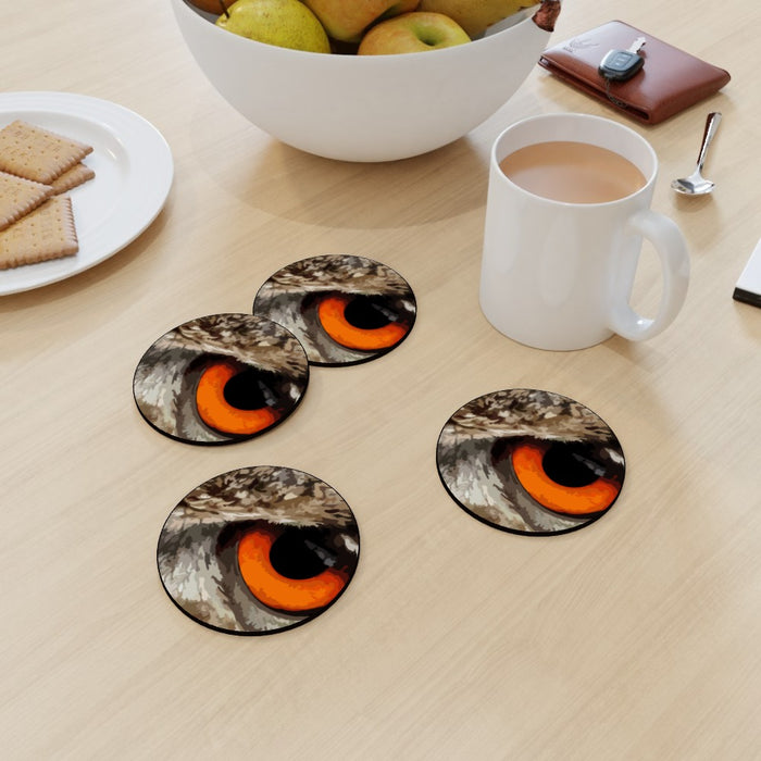 Coasters - Owl Eye - printonitshop