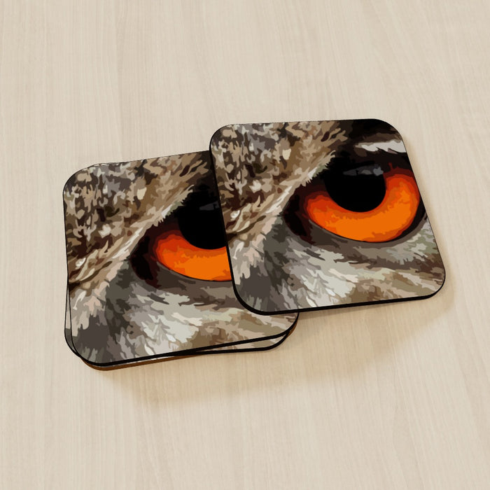 Coasters - Owl Eye - printonitshop