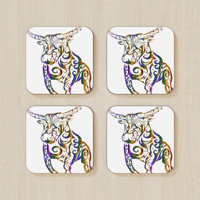 Coasters - Bull Horn - printonitshop