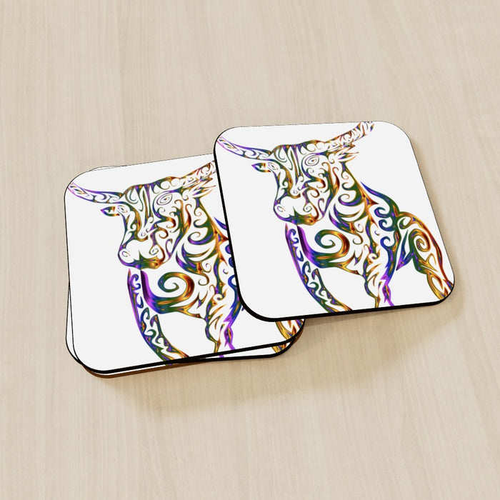 Coasters - Bull Horn - printonitshop