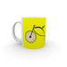 11oz Ceramic Mug - On Ya Bike Yellow - printonitshop