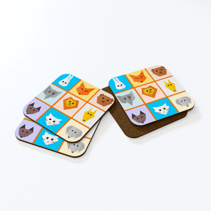 Coasters - Animals Orange Surround - printonitshop