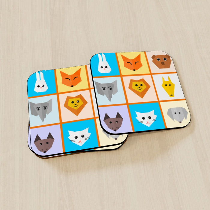 Coasters - Animals Orange Surround - printonitshop