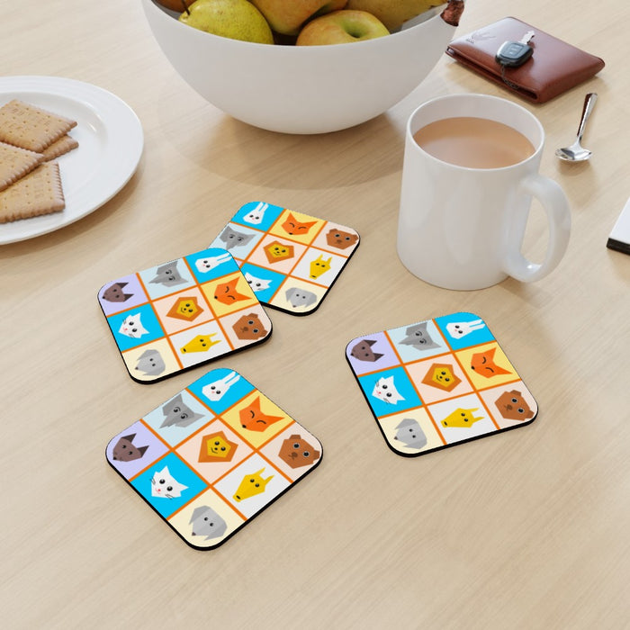 Coasters - Animals Orange Surround - printonitshop