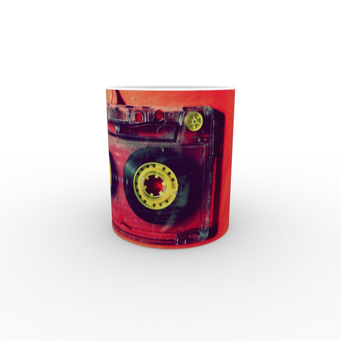 11oz Ceramic Mug - Cassette Red - printonitshop